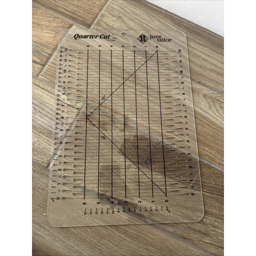 June Tailor Shape Cut Slot Ruler-Acrylic Cutting Tool JT794 For Quilting Cutting
